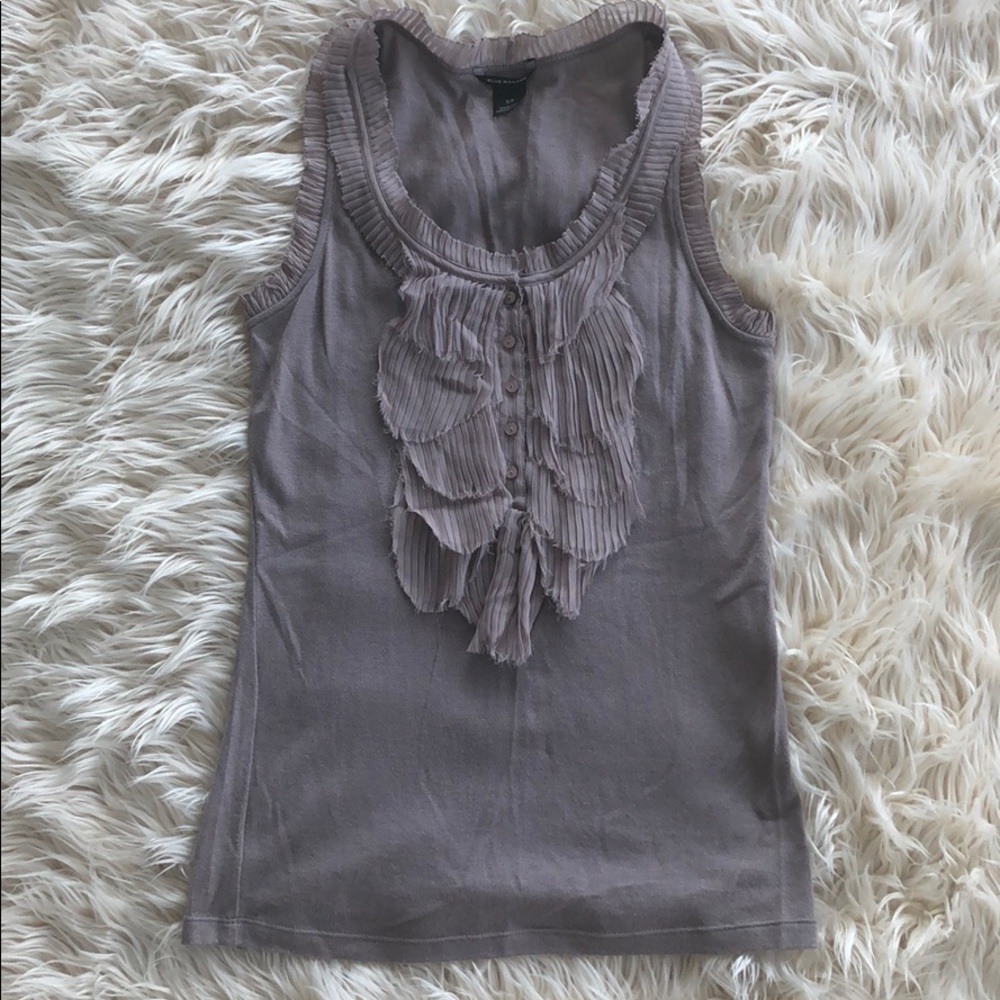 Club Monaco light purple tank w/silk trim